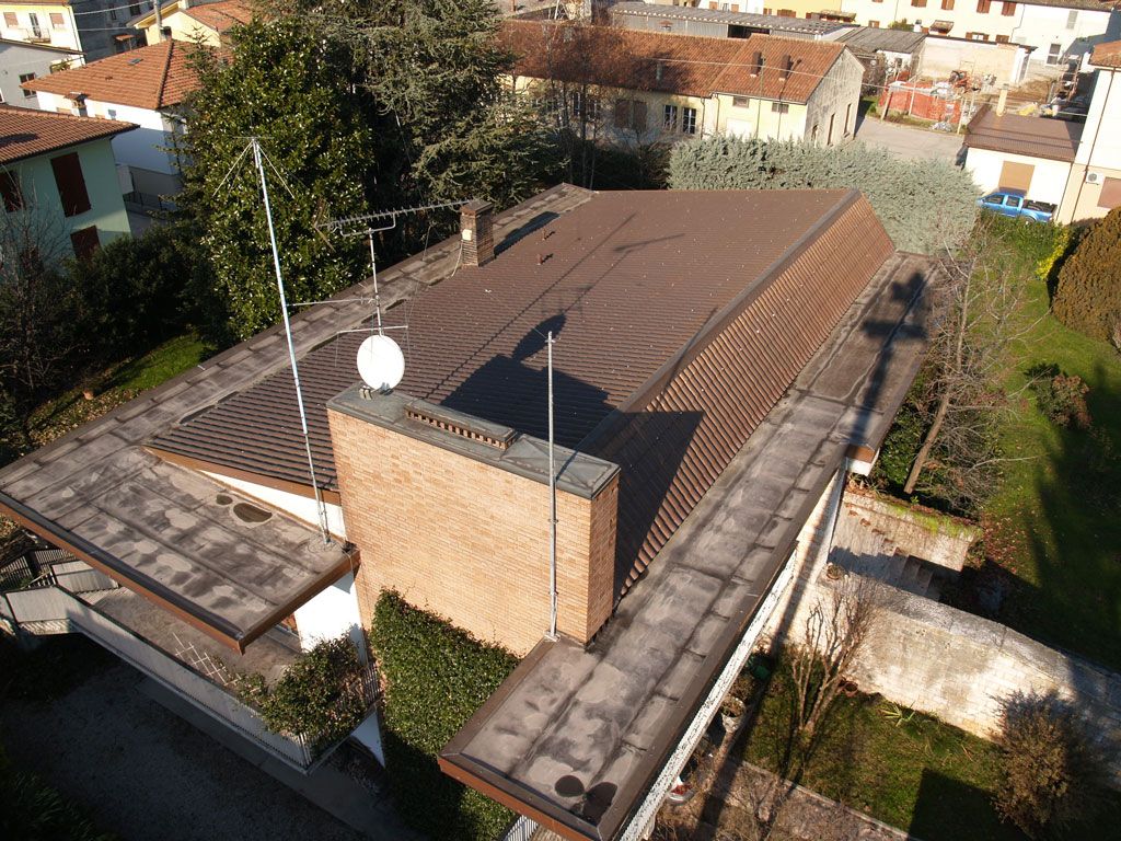 copper roof private home