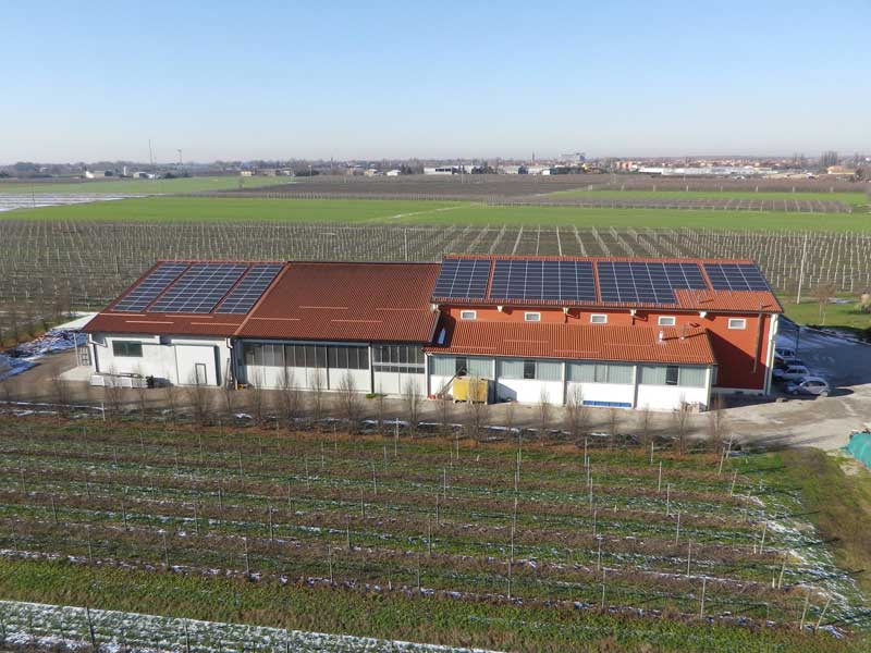 copertura IsoCoppo Tek su capannone industriale