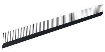 Comb bird screen for ventilated roofs