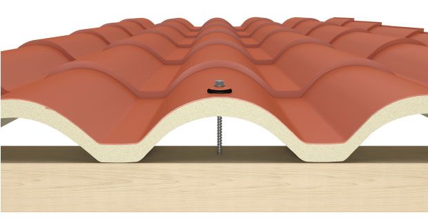 Fijación sobre soporte de madera panel IsoCoppo Tek
