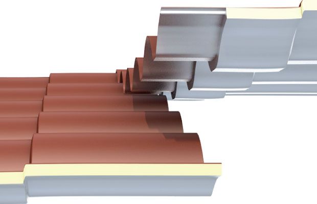 Longitudinal overlap IsoCoppo Tek panel